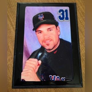 Vintage Mike Piazza New York Mets Wall Hanging